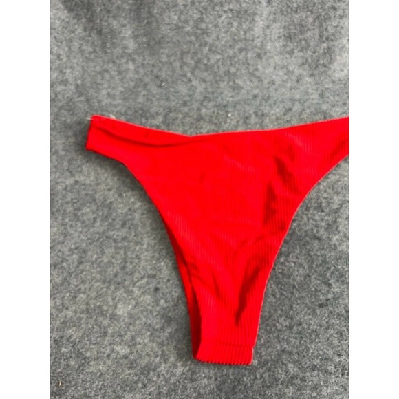 LPA Revolve Swim Suit Women Small Red Ribbed Baby Doll Stretch Bottom - Picture 7 of 8